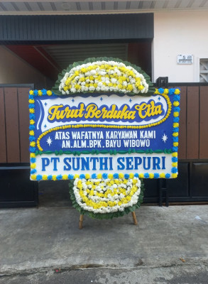 Papan Bunga Duka di Boyongsari
